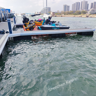 Long-Lasting Aluminum Floating Docks Marine Floating Pontoon With Decking And Floats