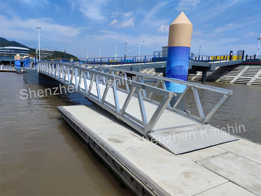 Marine Aluminum Gangway with 400kg Load Capacity and 1.1m Handrail
