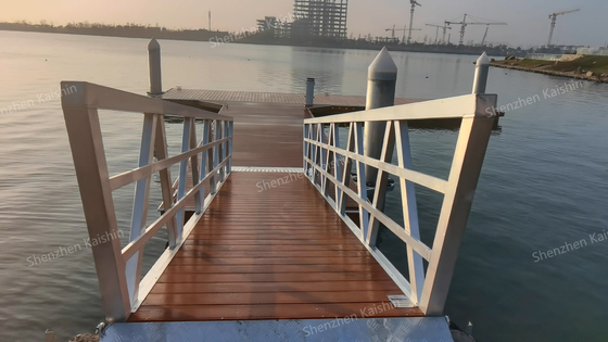 Aluminum Alloy Floating Dock Design Marine Grade Yacht Berth Marina Gangway