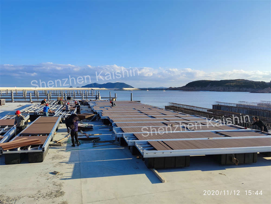 Przystanie pływające aluminiowe Marina z knagą ze stali nierdzewnej 316 do pływających pomostów morskich