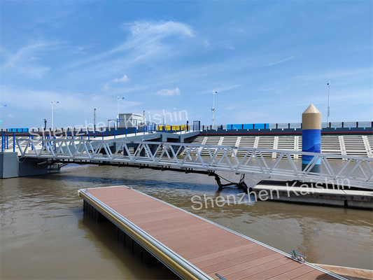 Długotrwały aluminium pływający ponton chodnik dla Marina Docks Yacht Club Pływający dok