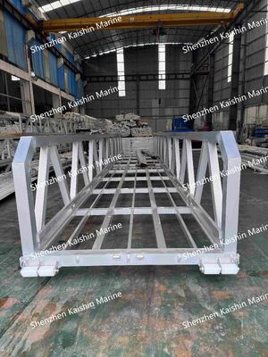 Ciężkoodpowiedzialny marynarkowy aluminiowy korytarz z przejściem antypoślizgowym i pojemnością ładowania 400 kg/m2 dla pływających doków